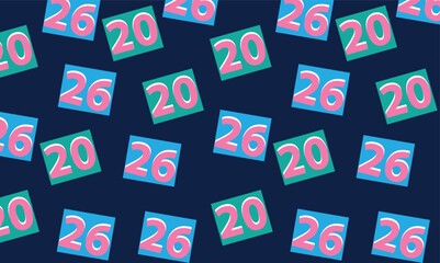 2026 Pop Art Geometric Pattern