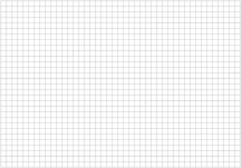 Squared wide grid paper. Mathematics grid pattern. Black grid texture. Notebook sheet blank mockup. Education backdrop. Typography template for making notebook production for school.