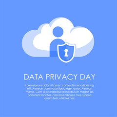 vector data privacy day poster template