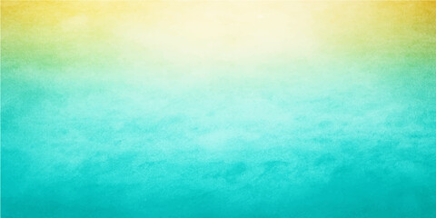 Abstract watercolor texture of a summer sky and ocean waves reflection at sunrise