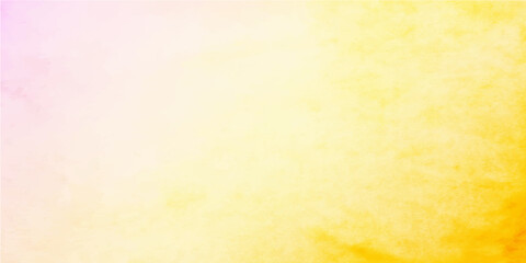 Abstract vintage watercolor paper background with yellow lines and brown paint grunge texture