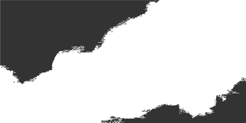 Detailed black outline map of USA with state borders and country shape vector illustration on white background