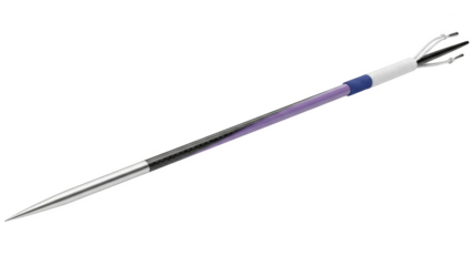 Spearfishing Spear Tip with Carbon Fiber Shaft and Purple Accents weapon hunting