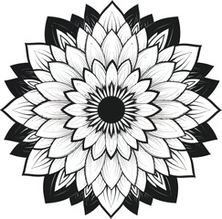 Mandala Floral Pattern Illustration