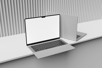Premium High Resolution Laptop Mockup for showcasing your design to clients