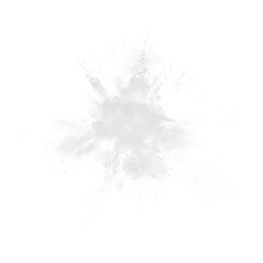 White Snow Powder Puff Explosion Abstract Dark Texture PNG