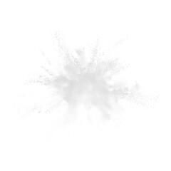 Frozen Powder Explosion White Snow Cloud Abstract PNG