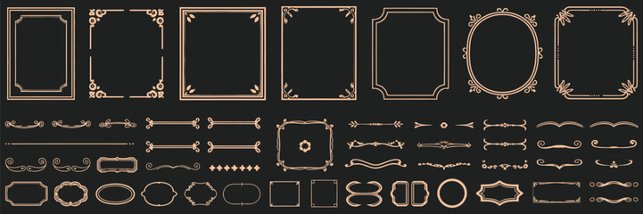Elegant Decorative Frames Collection for Creative Design Projects