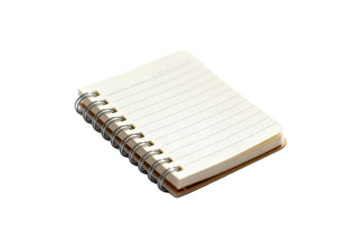 Small spiral-bound notebook with lined pages for writing notes