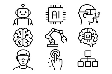 Modern technology and artificial intelligence concepts for digital innovation