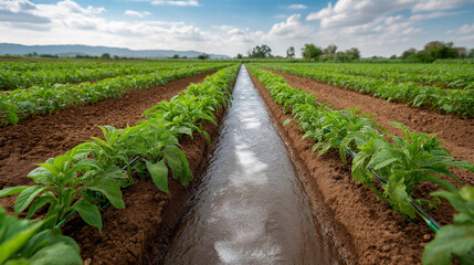 Water supply for farming efficient irrigation systems and sustainable agricultural practices, crop watering infrastructure, farm hydration distribution, rural water management tech