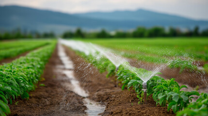 Water supply for farming efficient irrigation systems and sustainable agricultural practices, crop watering infrastructure, farm hydration distribution, rural water management tech