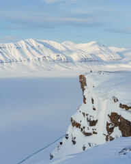 Svalbard. Frozen Fjord