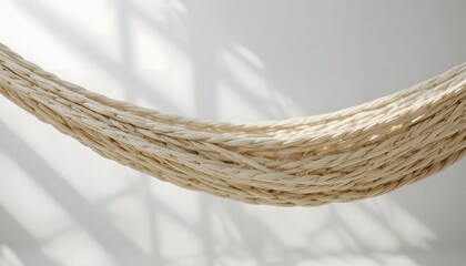 Close-up of tightly woven hammock fabric.