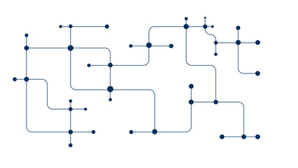  Creative idea of modern design  Abstract geometric Circuit connect lines and dots