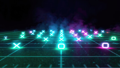 American Football Play Diagram