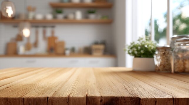 Wooden kitchen table top