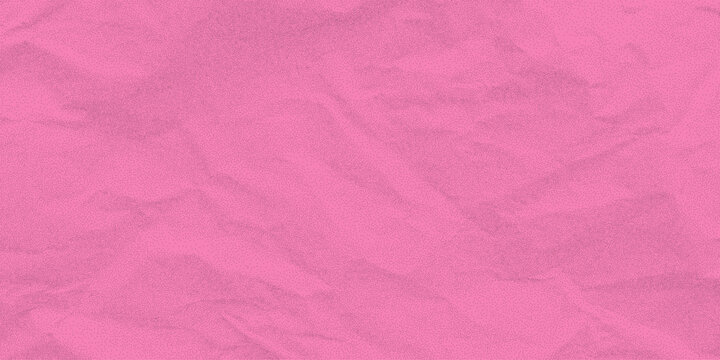Pink crumpled paper surface with subtle dust, gritty dotted halftone layer, aged vibrant cardboard tone, textured vintage sheet background.