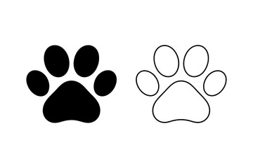 dog paw prints
