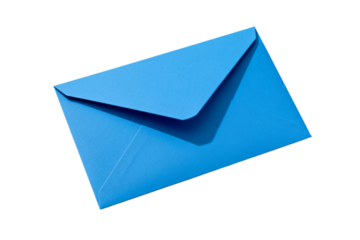 A blue envelope used for sending messages or documents