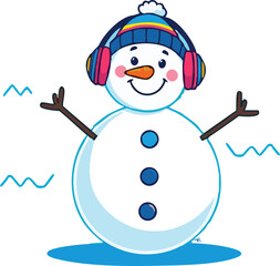 snowman, newyear, picture, clipart, drawing, illustration, Design