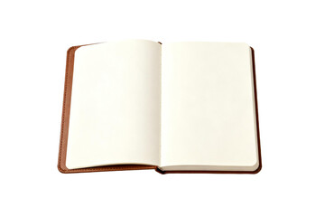 Naklejka premium An open blank notebook ready for writing or drawing