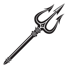 Black the spear of destiny Silhouette Vector, High Quality Illustration on White Background