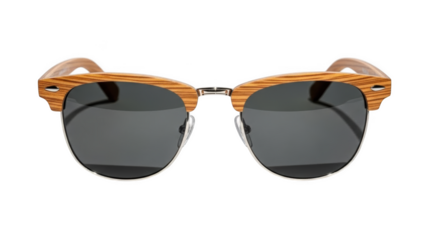 Retro style sunglasses with wooden zebra print frames eyewear accessory