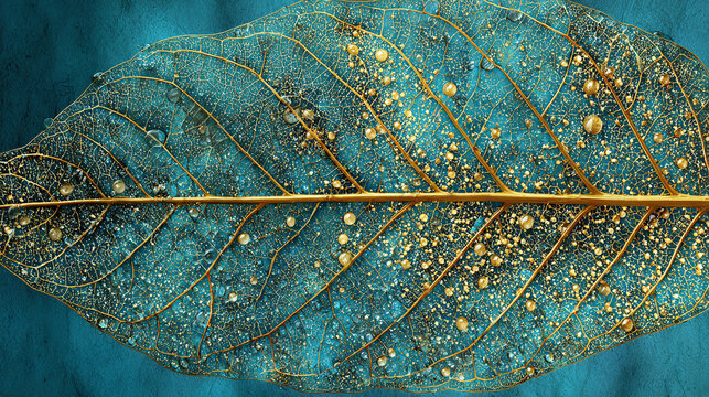 An exquisite close-up of a leaf's intricate skeleton, revealing its delicate veins and unique texture, showcasing the beauty of nature's artistry