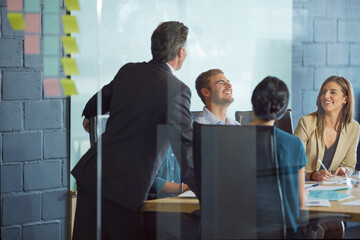 Review, meeting or people in office for planning, guidance or discussion for brand image....