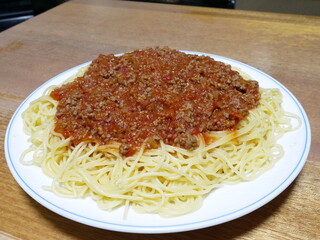 日本の家庭の食卓、ミートスパゲティ