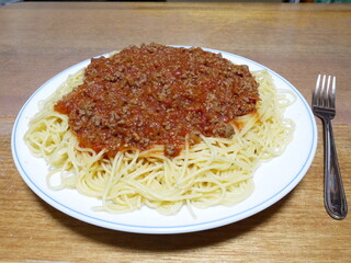 日本の家庭の食卓、ミートスパゲティ