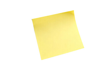 A bright yellow sticky note for quick notes and reminders