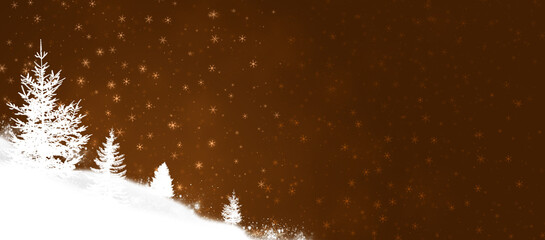 Winter Frost Forest Trees