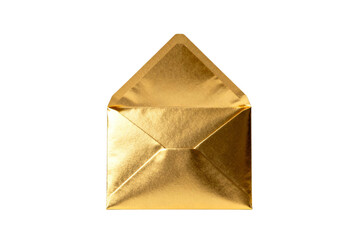 Golden envelope representing communication or message sending