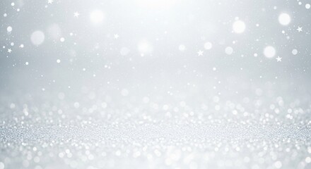 Fototapeta premium Sparkling white background with bokeh and glittering light effects, perfect for celebrations and festive designs