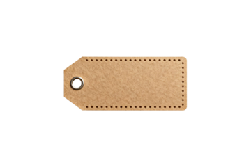 A simple brown paper tag with a hole for hanging