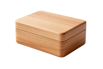 A wooden rectangular box with smooth surface and simple design