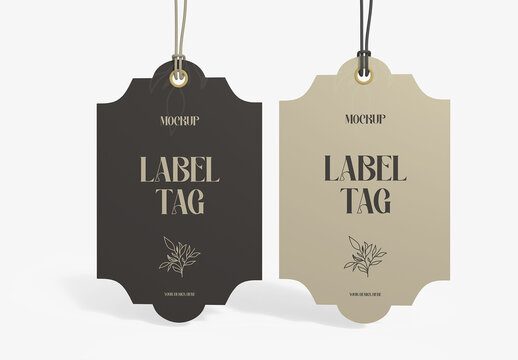 Product Hang Label Tag Mockup