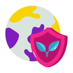 Creative design icon of eco security 