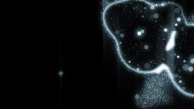 Particle Transition Overlay for Dynamic Motion Editing Effects