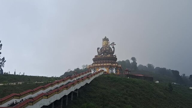 Giant Statue Chenrezing, Sky Walk, Pelling, Sikkim, India