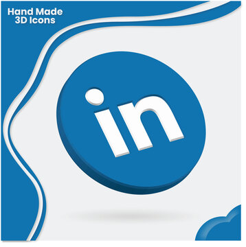 3D Glossy Maroon Adobe InCopy 'Ic' Icon Vector Graphic - Modern Content Editing and Publishing Software Symbol for UI/UX