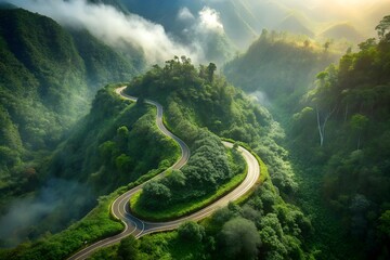 aerial view of the river