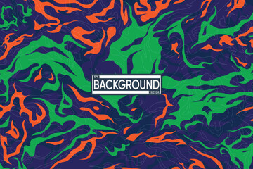 Dynamic Abstract Fluid Camouflage Background with Vibrant Swirls