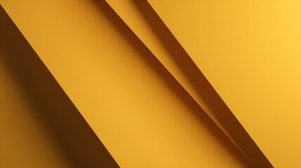 Abstract background featuring layered diagonal planes creating deep shadows and rich golden yellow color gradients