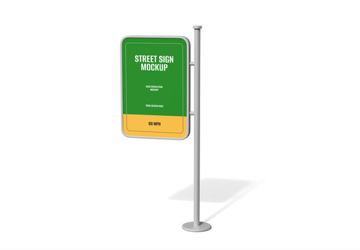Directional Street Sign Mockup