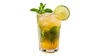 Fototapeta premium cocktail with lime and mint