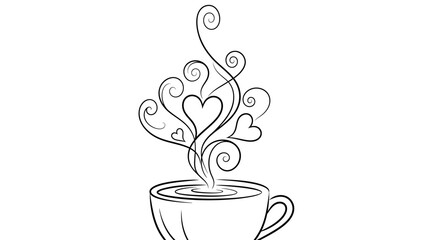 Food and Drink Combination Vector Illustration Set