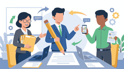 Diverse Business Team Collaborating on Project Planning and Data Analysis